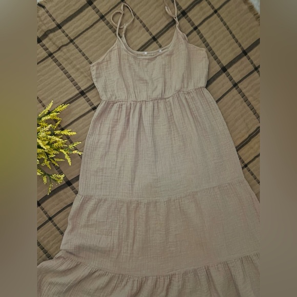 Salty lemon cotton maxi dress size M/L  fits - Picture 4 of 14